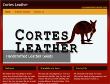 Tablet Screenshot of cortesleather.com